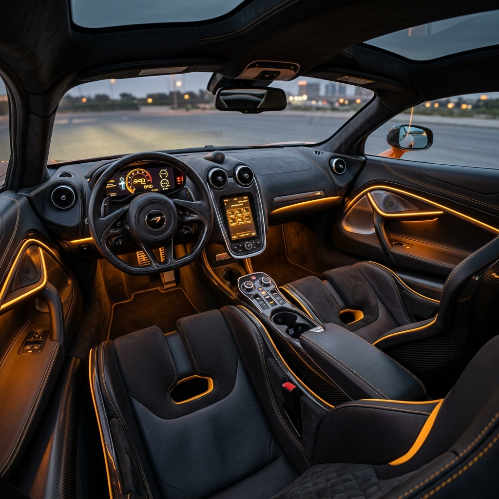 Supercar Cabin Cockpit Dashboard Luxury View